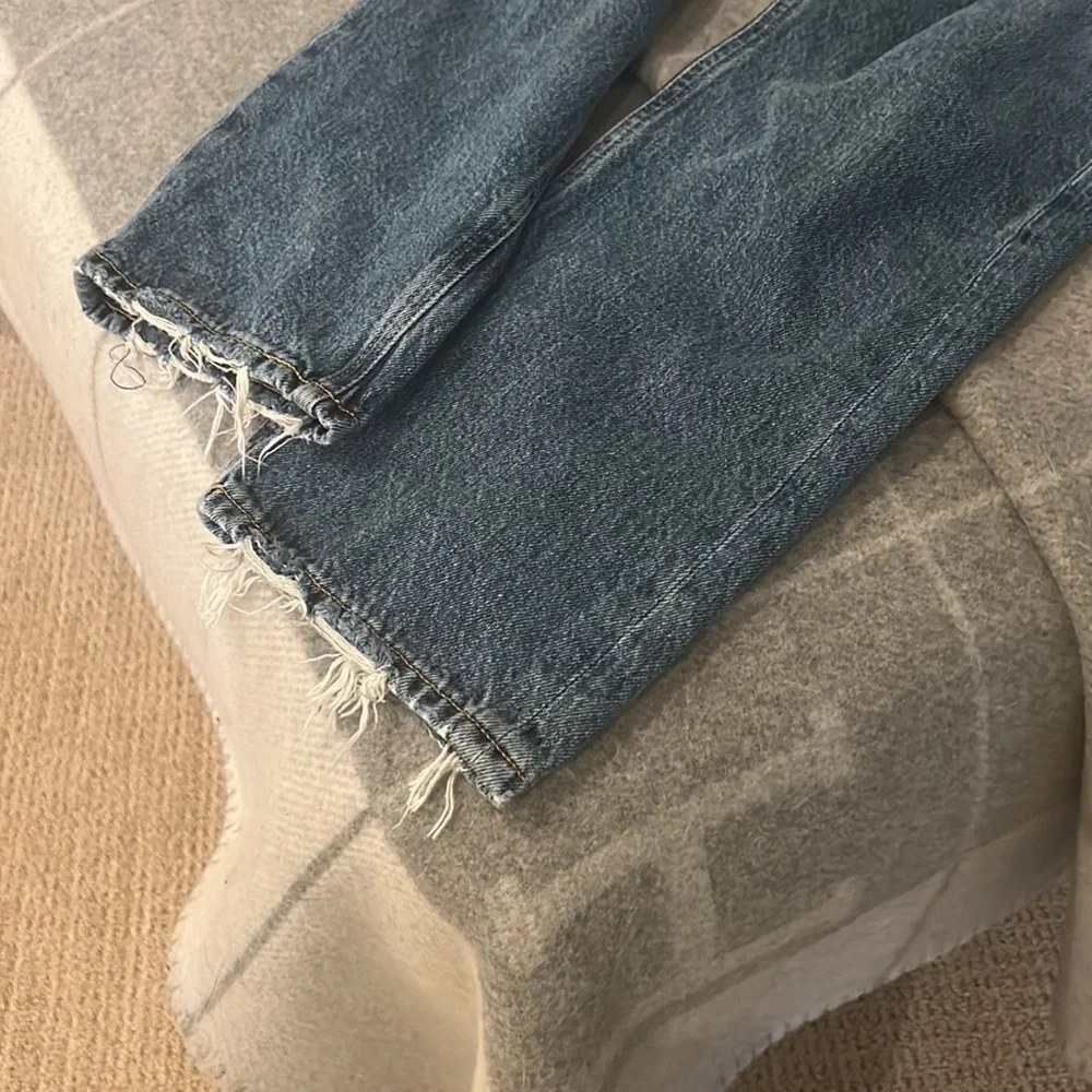 Agolde Riley High Rise Straight Crop 27 in frequency color - Picture 4 of 8